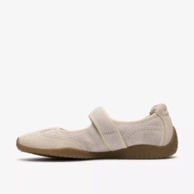 Meridor Jane Spangenschuhe für Damen aus cremefarbenem Wildleder
