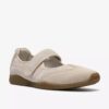 Meridor Jane Spangenschuhe für Damen aus cremefarbenem Wildleder