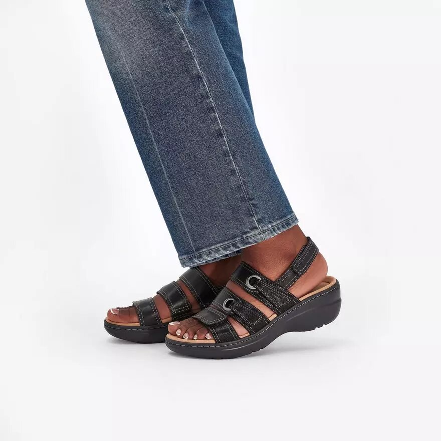 Merliah2 Bali Keilabsatzsandalen für Damen in Schwarz Merliah2 Bali Keilabsatzsandalen für Damen in Schwarz
