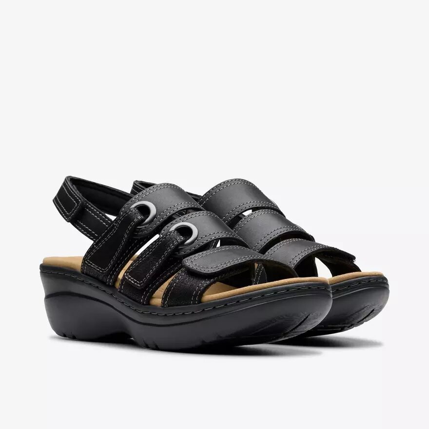 Merliah2 Bali Keilabsatzsandalen für Damen in Schwarz Merliah2 Bali Keilabsatzsandalen für Damen in Schwarz