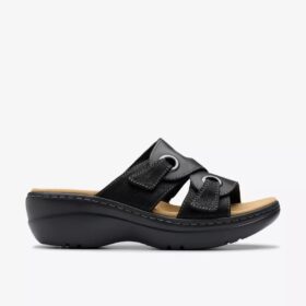 Merliah2 Cove Keilabsätze für Damen aus schwarzem Leder