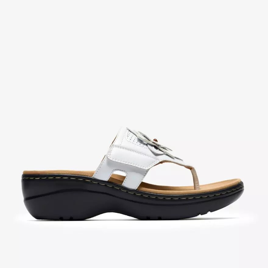 Merliah2 Kyla Kombinations-Keilabsatz-Sandalen für Damen in Weiß Merliah2 Kyla Kombinations-Keilabsatz-Sandalen für Damen in Weiß