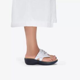 Merliah2 Kyla Kombinations-Keilabsatz-Sandalen für Damen in Weiß