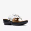 Merliah2 Kyla Kombinations-Keilabsatz-Sandalen für Damen in Weiß Merliah2 Kyla Kombinations-Keilabsatz-Sandalen für Damen in Weiß