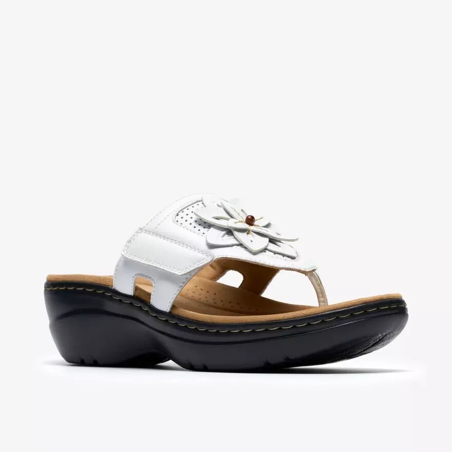 Merliah2 Kyla Kombinations-Keilabsatz-Sandalen für Damen in Weiß Merliah2 Kyla Kombinations-Keilabsatz-Sandalen für Damen in Weiß