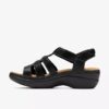 Merliah2 Ruby Damen-Keilabsatzschuhe aus schwarzem Leder Merliah2 Ruby Damen-Keilabsatzschuhe aus schwarzem Leder