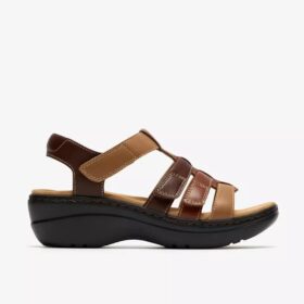 Merliah2 Ruby Tan Kombi-Keilabsatzschuhe für Damen