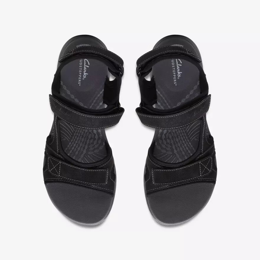 Mira Bay – Schwarze Cloudsteppers™-Riemchensandalen für Damen Mira Bay – Schwarze Cloudsteppers™-Riemchensandalen für Damen