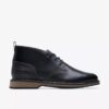Monahan Chukka Herrenstiefel, schwarz, glattes Leder Monahan Chukka Herrenstiefel, schwarz, glattes Leder