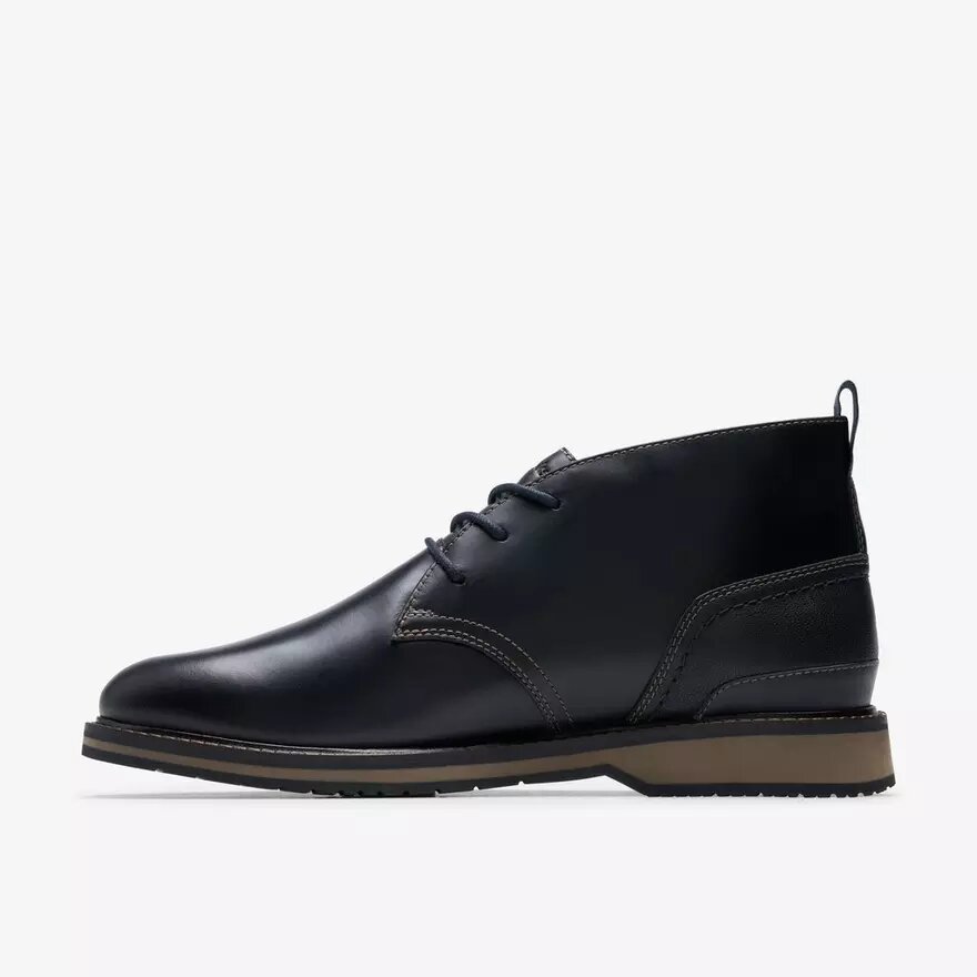 Monahan Chukka Herrenstiefel, schwarz, glattes Leder Monahan Chukka Herrenstiefel, schwarz, glattes Leder