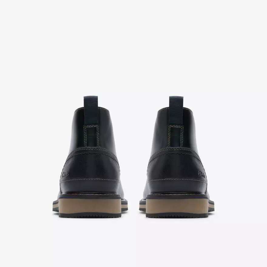 Monahan Chukka Herrenstiefel, schwarz, glattes Leder Monahan Chukka Herrenstiefel, schwarz, glattes Leder