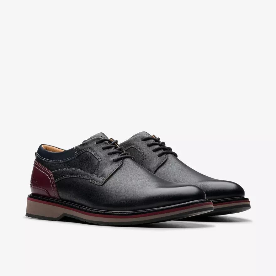 Monahan Oxford Schuhe für Herren aus schwarzem Glattleder | clarks Monahan Oxford Schuhe für Herren aus schwarzem Glattleder | clarks