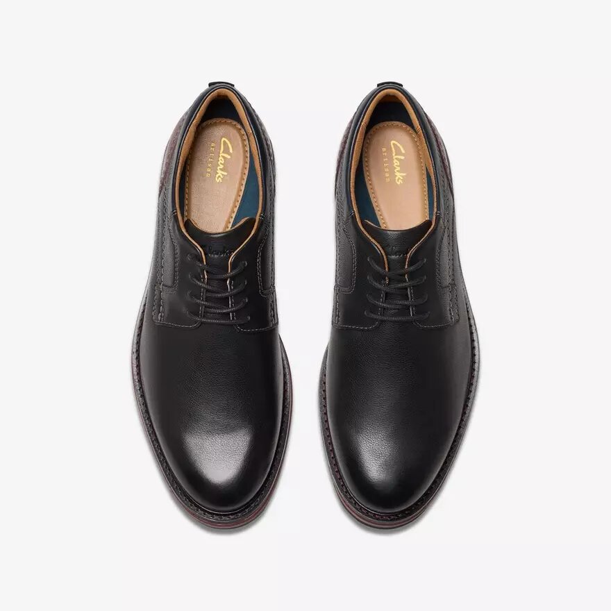 Monahan Oxford Schuhe für Herren aus schwarzem Glattleder | clarks Monahan Oxford Schuhe für Herren aus schwarzem Glattleder | clarks