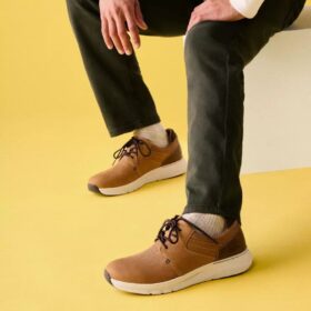 Motion Trek Pt Herren-Sneaker aus dunkelbraunem Leder