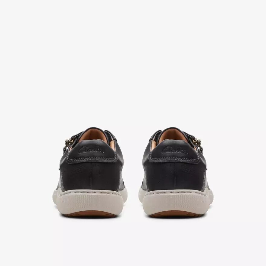 Nalle Lace Damen-Sneaker aus schwarzem Leder Nalle Lace Damen-Sneaker aus schwarzem Leder
