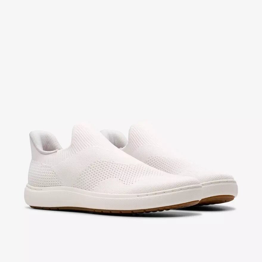 Nalle Step Slip-Ons für Damen in Weiß aus Strick Nalle Step Slip-Ons für Damen in Weiß aus Strick