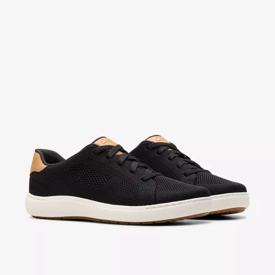 Nalle Walkingschuhe – Schwarze Strick-Sneaker für Damen Nalle Walkingschuhe – Schwarze Strick-Sneaker für Damen