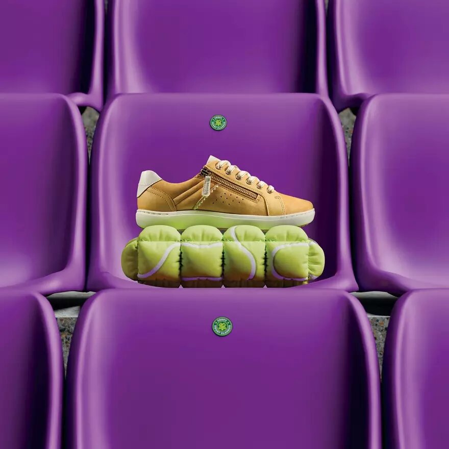 Nalle Zen Damen-Sneaker aus gelbem Nubuk Nalle Zen Damen-Sneaker aus gelbem Nubuk