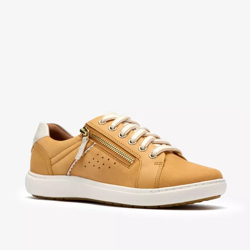 Nalle Zen Damen-Sneaker aus gelbem Nubuk Nalle Zen Damen-Sneaker aus gelbem Nubuk