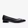 Natalyn Slip-Ons für Damen aus dunkelschwarzem Leder Natalyn Slip-Ons für Damen aus dunkelschwarzem Leder