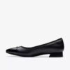 Natalyn Slip-Ons für Damen aus dunkelschwarzem Leder Natalyn Slip-Ons für Damen aus dunkelschwarzem Leder