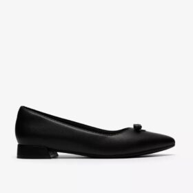 Natalyn Trim Slip-Ons aus schwarzem Leder für Damen