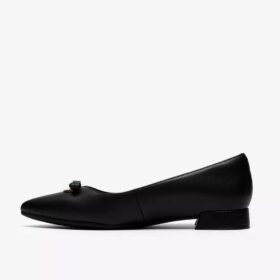 Natalyn Trim Slip-Ons aus schwarzem Leder für Damen