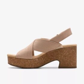 Nerisa West Sand Nubuk-Keilabsatzschuhe für Damen Nerisa West Sand Nubuk-Keilabsatzschuhe für Damen