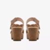 Nerisa West Sand Nubuk-Keilabsatzschuhe für Damen