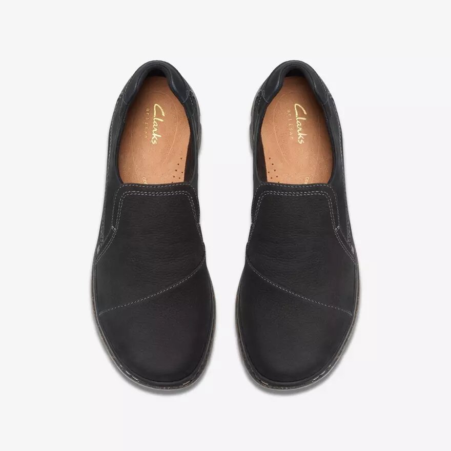 Orlene Slip für Damen – schwarze Leder-Slip-Ons Orlene Slip für Damen – schwarze Leder-Slip-Ons