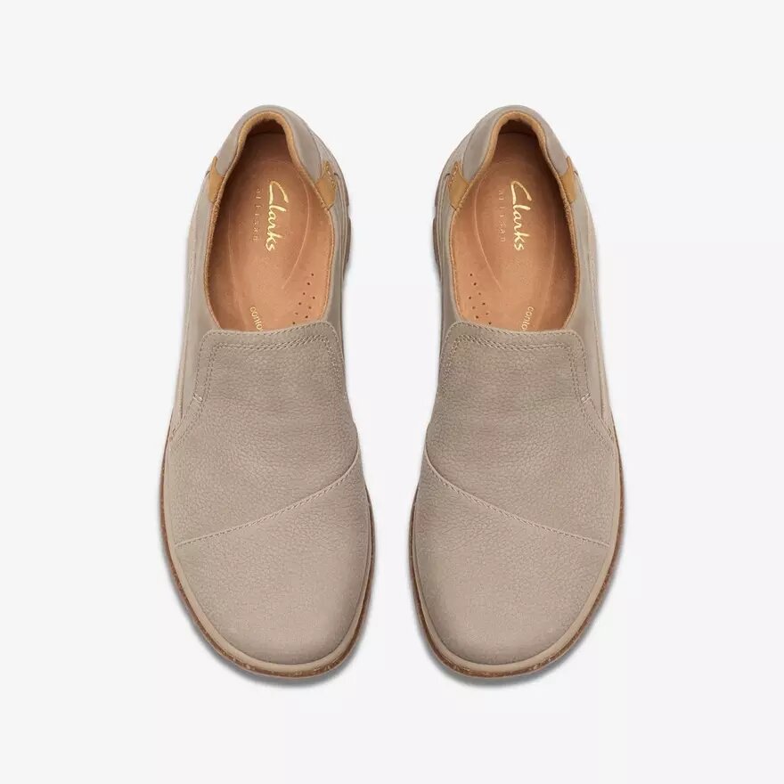 Orlene Slip Stone Nubuk-Slip-Ons für Damen Orlene Slip Stone Nubuk-Slip-Ons für Damen