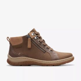 Orlene Top Wp Chelsea Boots für Damen aus dunklem Sand-Nubukleder