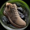 Orlene Top Wp Chelsea Boots für Damen aus dunklem Sand-Nubukleder