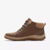 Orlene Top Wp Chelsea Boots für Damen aus dunklem Sand-Nubukleder