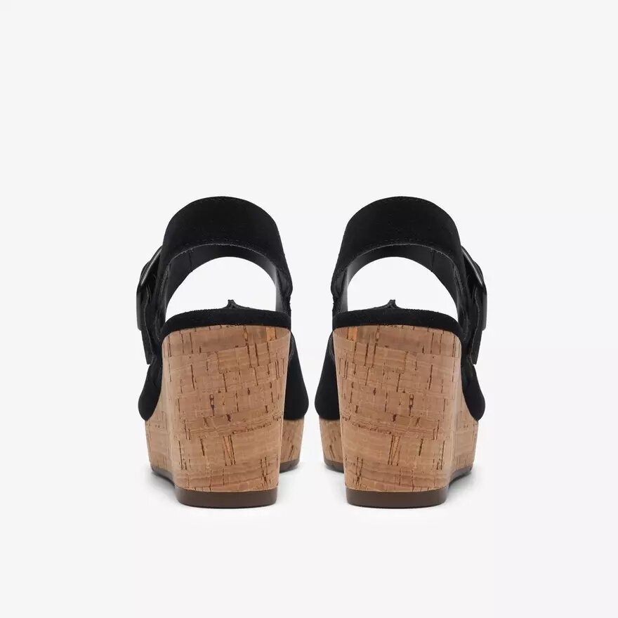 Sabina Dream Keilabsatzschuhe für Damen aus schwarzem Wildleder Sabina Dream Keilabsatzschuhe für Damen aus schwarzem Wildleder