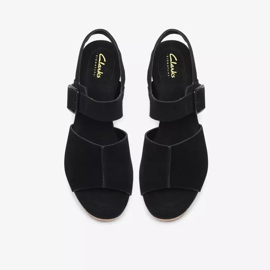 Sabina Dream Keilabsatzschuhe für Damen aus schwarzem Wildleder Sabina Dream Keilabsatzschuhe für Damen aus schwarzem Wildleder