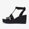 Sabina Hope Keilabsatzschuhe für Damen aus schwarzem Leder Sabina Hope Keilabsatzschuhe für Damen aus schwarzem Leder