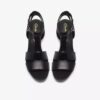 Sabina Hope Keilabsatzschuhe für Damen aus schwarzem Leder Sabina Hope Keilabsatzschuhe für Damen aus schwarzem Leder