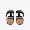 Seannah Madi Keilabsatzschuhe aus schwarzem Leder für Damen Seannah Madi Keilabsatzschuhe aus schwarzem Leder für Damen