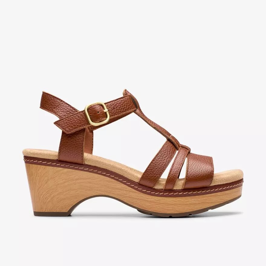 Seannah Madi Tan Keilabsatzsandalen für Damen Seannah Madi Tan Keilabsatzsandalen für Damen