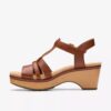 Seannah Madi Tan Keilabsatzsandalen für Damen Seannah Madi Tan Keilabsatzsandalen für Damen