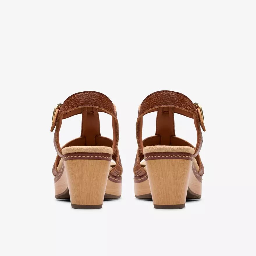 Seannah Madi Tan Keilabsatzsandalen für Damen Seannah Madi Tan Keilabsatzsandalen für Damen