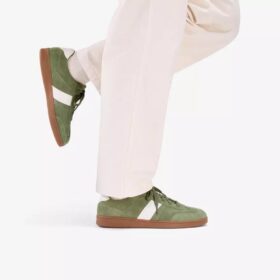Seco Speed Herren-Sneaker aus grünem Wildleder