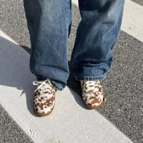 Seco Speed2 Sneaker für Damen mit Kuhfleck-Print