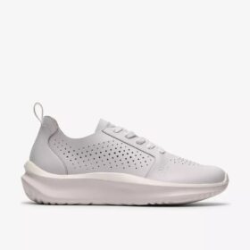 Solevana Damen-Sneaker aus weißem Leder
