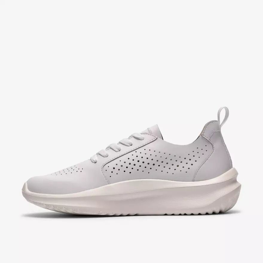 Solevana Damen-Sneaker aus weißem Leder Solevana Damen-Sneaker aus weißem Leder