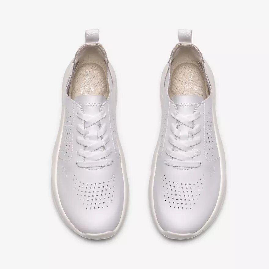 Solevana Damen-Sneaker aus weißem Leder Solevana Damen-Sneaker aus weißem Leder