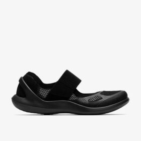 Solevana Riemchen-Sneaker für Damen in Schwarz