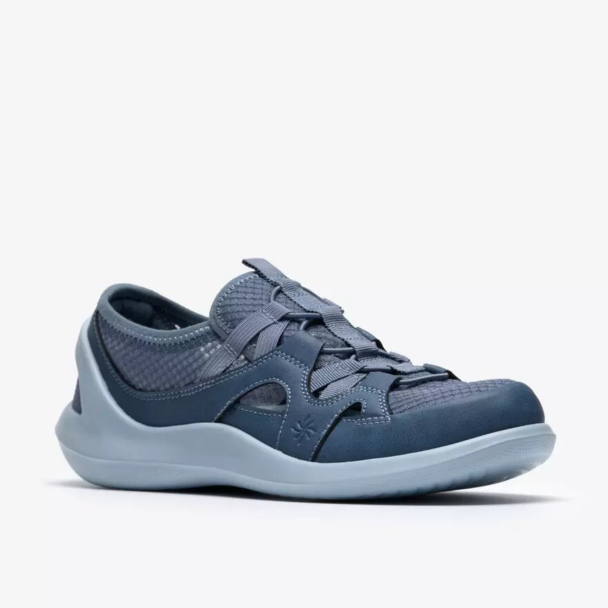 Solevana Step Slip-Ons für Damen in Blau-Grau Solevana Step Slip-Ons für Damen in Blau-Grau