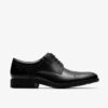 Steadwell Cap – Schwarze Herren-Oxford Schuhe aus Leder